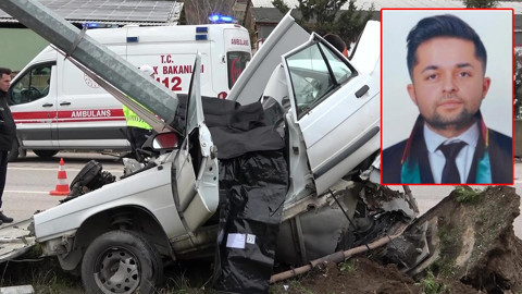 Amasya'da Genç Avukat Erhan Şahiner Feci Kazada Hayatını Kaybetti