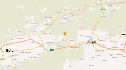 AFAD Duyurdu: Bolu'da Deprem