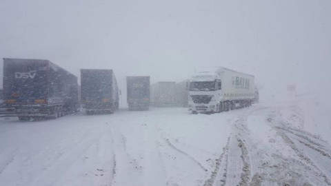 Kar ve Tipi Nedeniyle Kayseri-Malatya Kara Yolu Kapandı