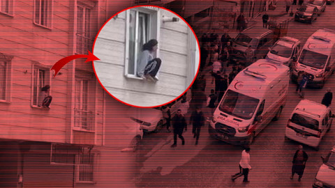 Esenyurt'ta Korku Dolu Anlar: Darbedilip Eve Kilitlenen Kadın Kendini Camdan Attı