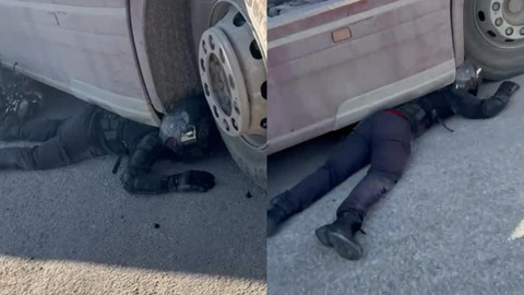 Feci Kazada Mucize Kurtuluş! Tırın Altında Sıkıştı, Kaskı Kurtardı