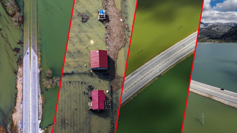 İki Şehri Birbirine Bağlıyordu: Karayolu Sular Altında Kaldı