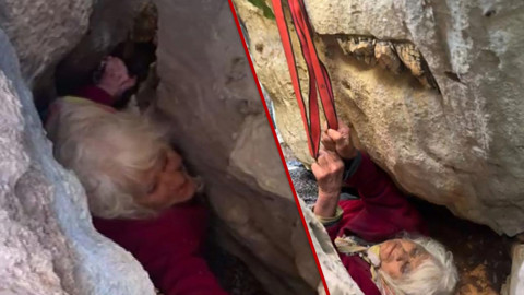 Ölümle Burun Buruna 24 Saat: 80 Yaşındaki Kadın 5 Metrelik Yarıkta Bulundu