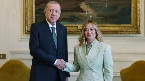 Cumhurbaşkanı Erdoğan, Meloni ile Görüştü