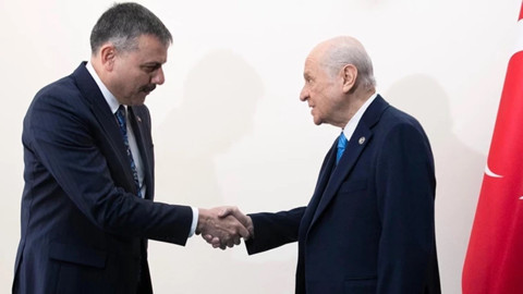 İçişleri Bakanı Mustafa Çiftçi, MHP Lideri Bahçeli'yi TBMM'de Ziyaret Etti