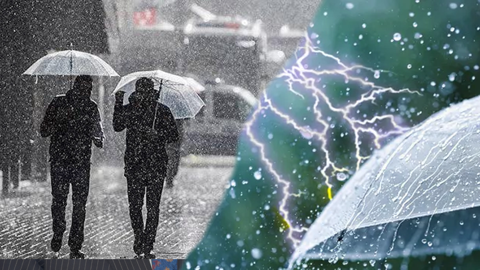 19 İl İçin Sağanak ve Fırtına Uyarısı