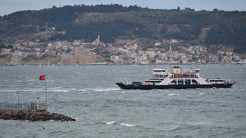 Çanakkale'de Feribot Seferleri İptal