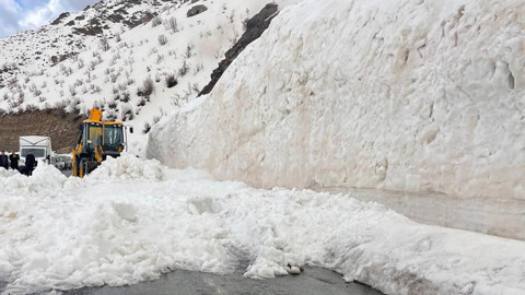 Hakkari-Şırnak Yoluna Çığ Düştü