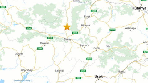 Kütahya'da 3.6 Büyüklüğünde Deprem