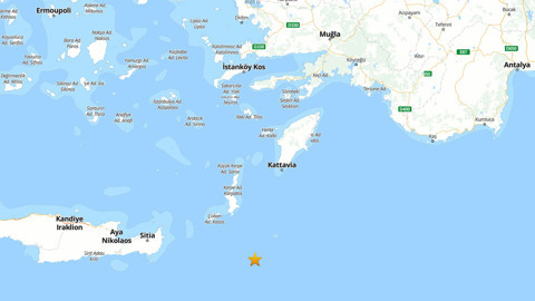 Muğla Datça Açıklarında Deprem