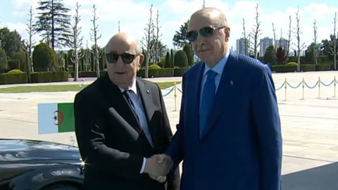Cumhurbaşkanı Erdoğan, Cezayir Lideri Abdülmecid Tebbun'u Beştepe'de Karşıladı