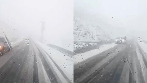 Mayıs Sonunda Kış Ayazı: Dev Tırlar Yollarda Mahsur Kaldı