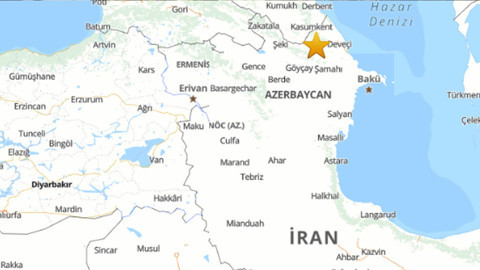 Azerbaycan'da 4.8 Büyüklüğünde Deprem