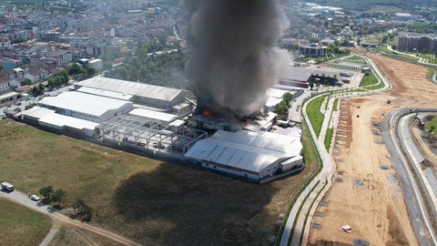 İstanbul Arnavutköy'de Fabrika Yangını