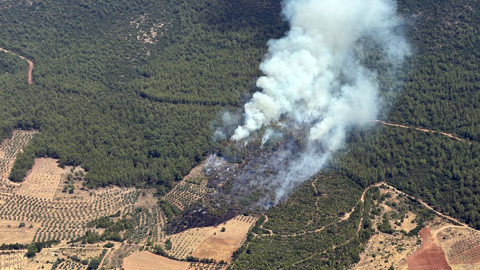 Muğla Yatağan'da Alevlerin Önü Kesildi