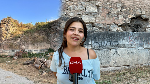 UNESCO Listesindeki Tarihi İznik Surlarına Çirkin Saldırı: Sprey Boyayla Yazılar Yazdılar