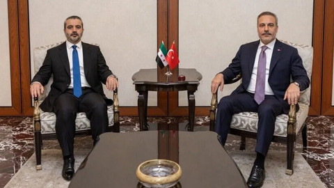 Dışişleri Bakanı Fidan, Suriyeli Mevkidaşı Şeybani'yi Ağırladı