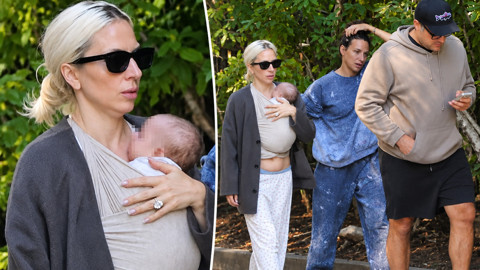 Dünyaca Ünlü Yıldız Lady Gaga Anne Oldu: Bebeğiyle İlk Kez Kameralara Yakalandı