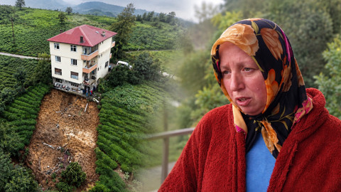 'Ev Gidiyor' Çığlığıyla Uyandılar: Rize'de Altındaki Toprak Kopan Evde Can Pazarı