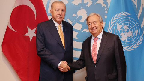 Cumhurbaşkanı Erdoğan BM Genel Sekreteri Guterres'le Görüştü