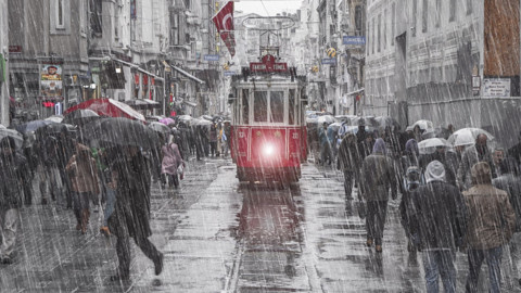 İstanbul'da Kuvvetli Sağanak Alarmı: Metrekareye 100 Kg Yağış Bekleniyor
