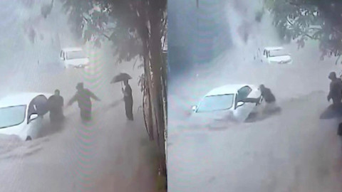 İstanbul'u Vuran Sel Felaketinde Kahraman Esnaf Böyle Can Kurtardı! 'Adamın Can Çekiştiğini Gördüm'