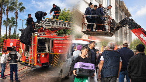 Faciaya Ramak Kala! Dumanlar Apartmanı Sardı, 80 Kişi Balkonlardan Kurtarıldı