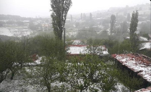 Bursa'da sağanak ve dolu etkili oldu