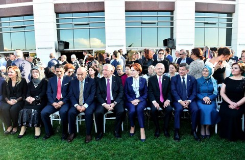 Kılıçdaroğlu, Akşener, Yavaş ve Davutoğlu, nikah töreninde buluştu