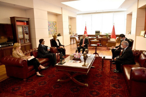 Kılıçdaroğlu, Büyükelçi Ştefan Alexandru Tinca’yı kabul etti