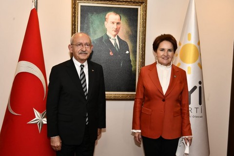 Kemal Kılıçdaroğlu - Meral Akşener görüşmesinden kareler