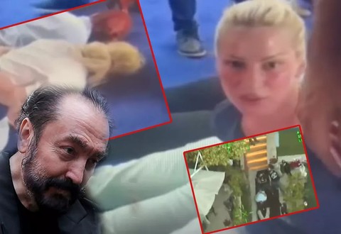 Görüntüler ilk kez ortaya çıktı: Adnan Oktar ve kedicikler böyle gözaltına alınmış