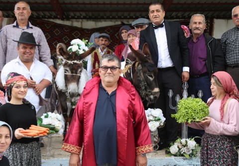 Böylesi ne görüldü ne de duyuldu: Eşeklere Antalya'da takılı, çalgılı ve balayı dahil düğün!