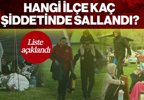İstanbul’da İlçe İlçe Hissedilen Deprem Şiddeti Açıklandı: Hangi İlçe Kaç Şiddetinde Sallandı?