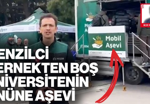 Menzilci Nezir Derneği'nden Boş Üniversitenin Önüne Aşevi