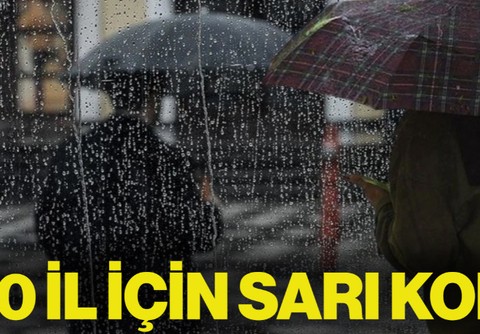 Meteoroloji'den 20 İl İçin Sağanak Yağış ve Fırtına Uyarısı: Sarı Kod Verildi