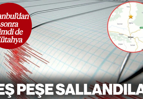 AFAD Açıkladı: Kütahya'da Korkutan Deprem! Peş Peşe İki Depremin Ardından Bir Deprem Daha