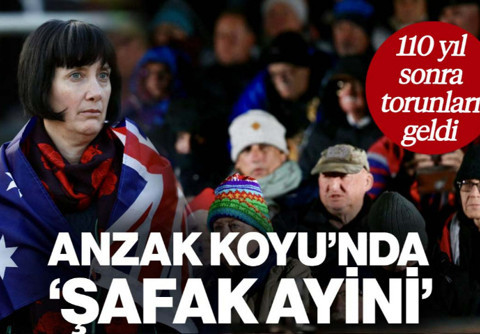Anzak Koyu'nda Geleneksel Şafak Ayini Yapıldı: 110 Yıl Sonra Atalarını Andılar