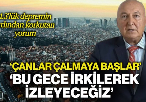 Prof. Dr. Övgün Ahmet Ercan’dan 4.3'lük Depremin Ardından Korkutan Açıklama! 'Mide Bulandırdı, İrkilerek İzleyeceğiz'