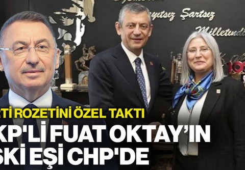 AKP'li Fuat Oktay'ın Eski Eşi CHP'ye Katıldı: Parti Rozetini Özgür Özel Taktı