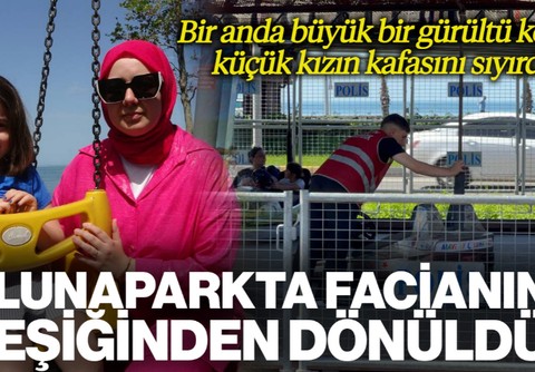 Trabzon’da Lunaparkta Facianın Eşiğinden Dönüldü: Demir Parçası 5 Yaşındaki Çocuğun Yüzünü Sıyırdı