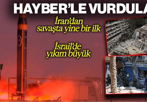 İran'dan Savaşta Bir İlk Daha! Hayber'le Vurdular... İsrail'de Büyük Yıkım