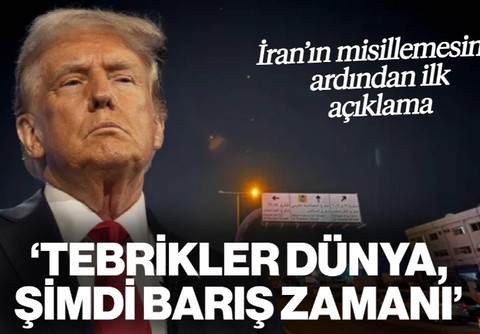 İran'ın ABD Üssüne Saldırısı Sonrası Trump'tan İlk Açıklama: 'Tebrikler Dünya, Şimdi Barış Zamanı'