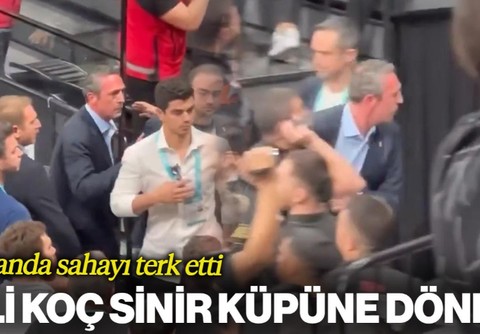 Fenerbahçe Başkanı Ali Koç'u Sinir Küpüne Döndüren Olay! Bir Anda Sahayı Terk Etti