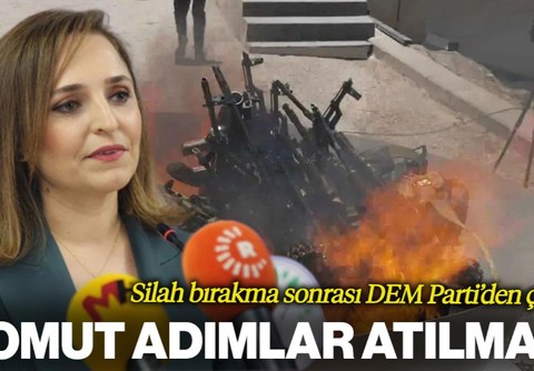 Silah Bırakma Sonrası DEM Parti'den Çağrı: 'Somut Adımlar Atılmalı'