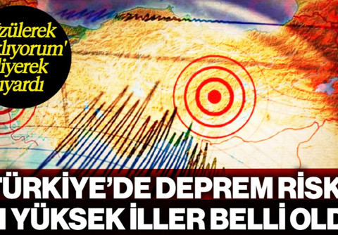 Türkiye’de Deprem Riski En Yüksek ve En Düşük İller Belli Oldu! 'Üzülerek Açıklıyorum'  Diyerek Uyardı