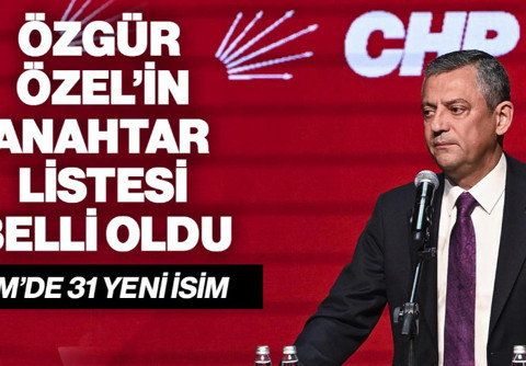 Özgür Özel’in Anahtar Listesi Belli Oldu: PM’de 31 Yeni İsim