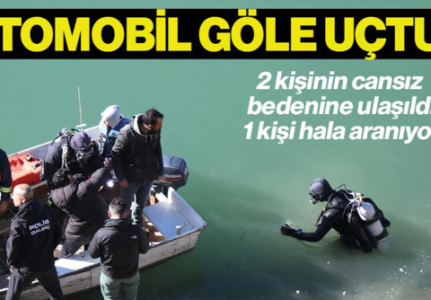Van’da  Otomobil Göle Uçtu: 2 Kişinin Cansız Bedeni Çıkarıldı, 1 Kişi Hala Aranıyor