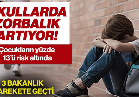 Okullarda Zorbalık Artıyor! Çocukların Yüzde 13’ü Risk Altında, 3 Bakanlık Harekete Geçti