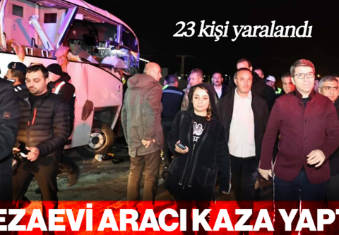 Cezaevi Nakil Aracı Kaza Yaptı! 23 Yaralı...